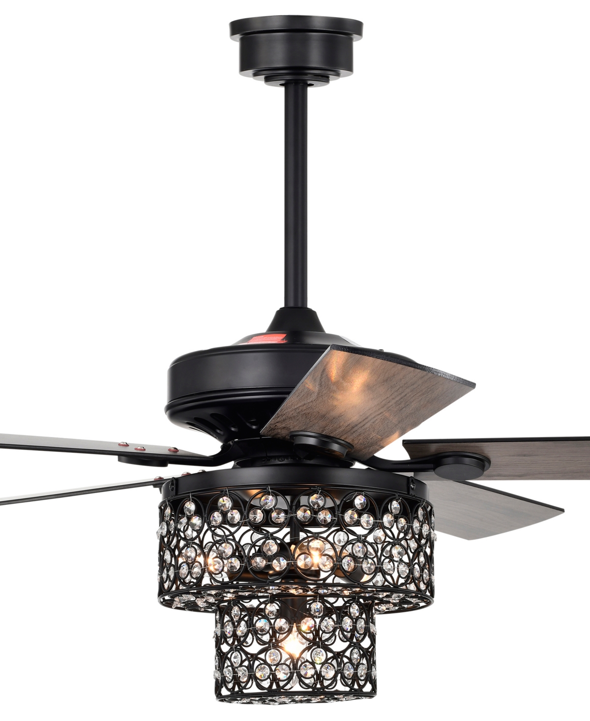 Home Accessories Hasna 52" 4-light Indoor Ceiling Fan With Light Kit And Remote In Matte Black