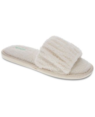 Women's Chenille Ruche Slide Slippers