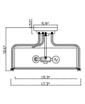 Jaci 18" 3-Light Indoor Flush Mount with Light Kit