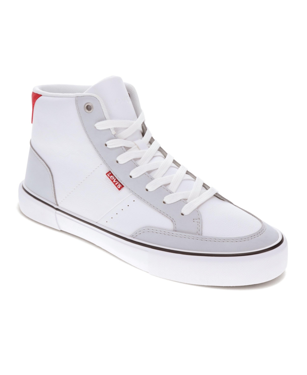 Men's Munro Mid Casual Sneakers - White, Gray, Red