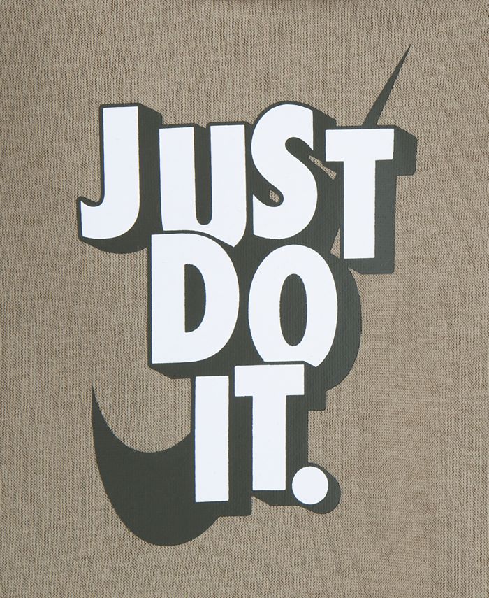 Nike “Just Do It” Baby Boys Hoodie & Jogger Set – Blue & White