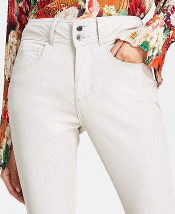 GUESS Power Corset High-Rise Skinny Jeans - Macy's