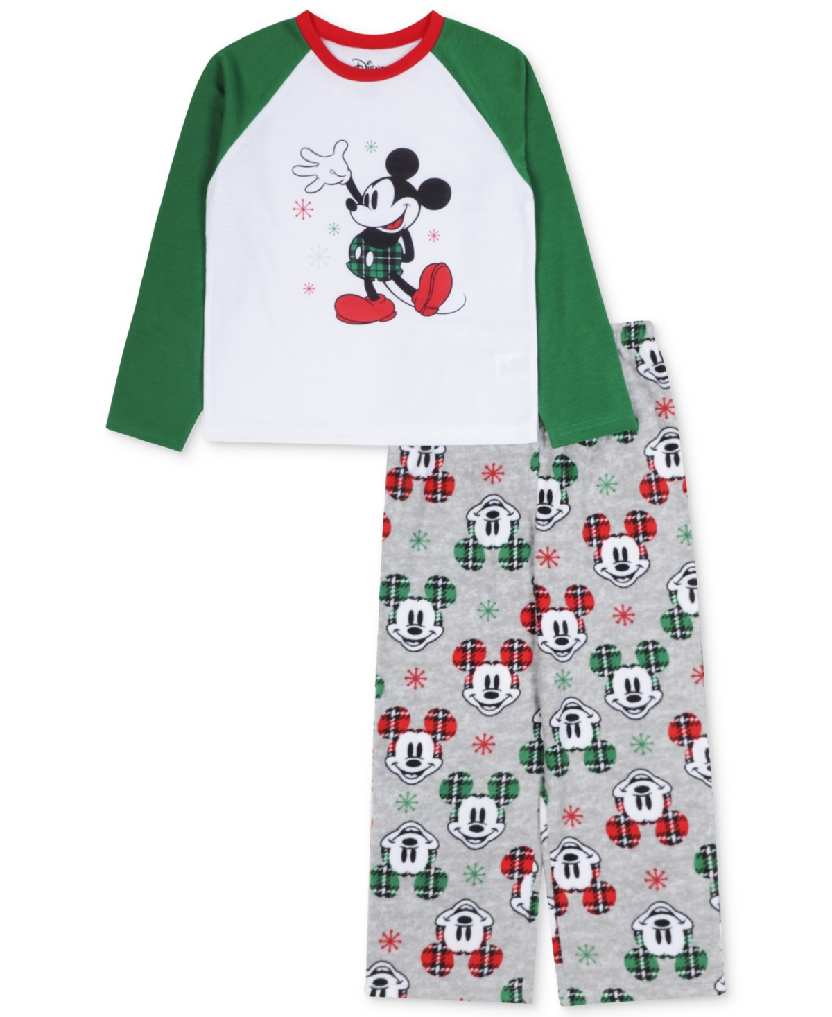 Briefly Stated Babies' Toddler 2-pc. Mickey Mouse Pajamas Set In Green