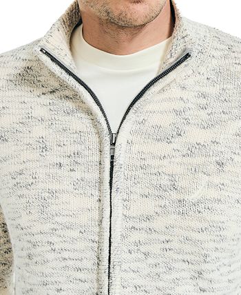 Men's Marled Full-Zip Sweater