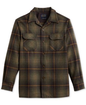 Pendleton Men's Original Plaid Button-Down Wool Board Shirt - Macy's