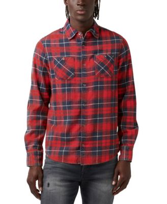 Chemise Homme Buffalo David Bitton Herald - Taille 2XL, 100% Coton, Manches Longues