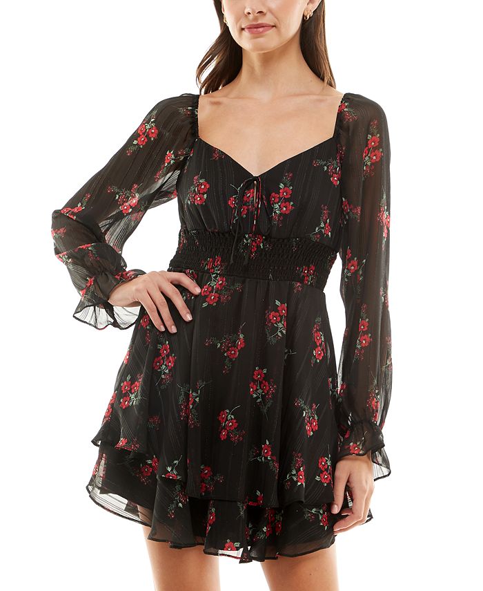 B darlin long sleeve dress 2025