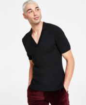 Macy's polo v neck hot sale