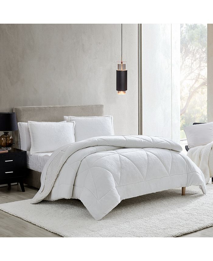 UGG® Avery Plush Reversible 3Pc. Comforter Set, King Macy's
