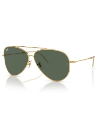 Ray-Ban aviator Sunglasses and Brown Case with summer Nine West vacation purse AVIATOR MAX Sunglasses in Arista Gold and Clear Gradient  main image 2