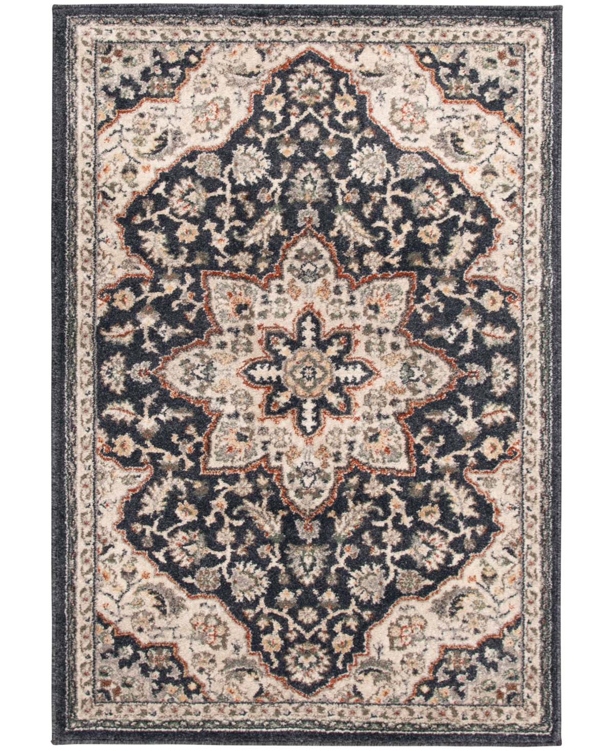 Km Home Poise Pse-7230 3'3" X 5' Area Rug In Blue