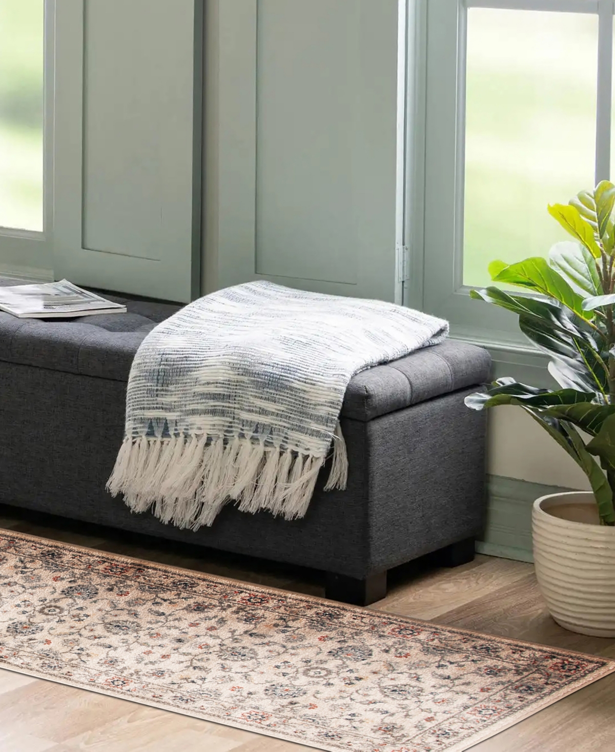 Mink Home Closeout! Km Home Poise Pse-7203 2'3" X 7'7" Runner Area Rug In Neutral