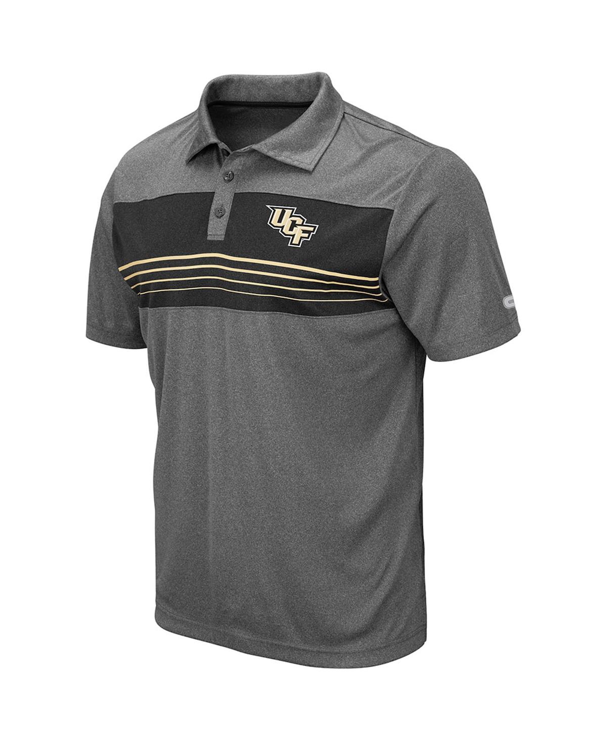 Colosseum Heathered Charcoal Ucf Knights Smithers Polo In Heather Charcoal