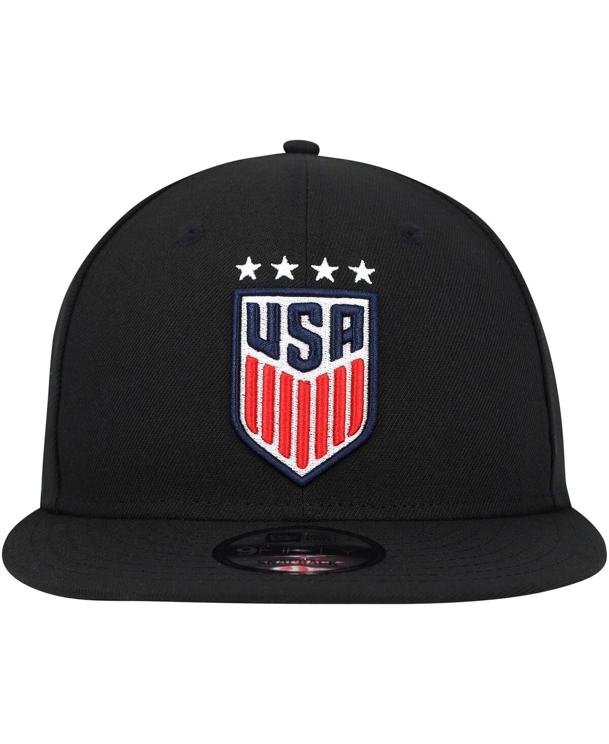 New Era Navy Uswnt Team Basic 59fifty Fitted Hat In Black