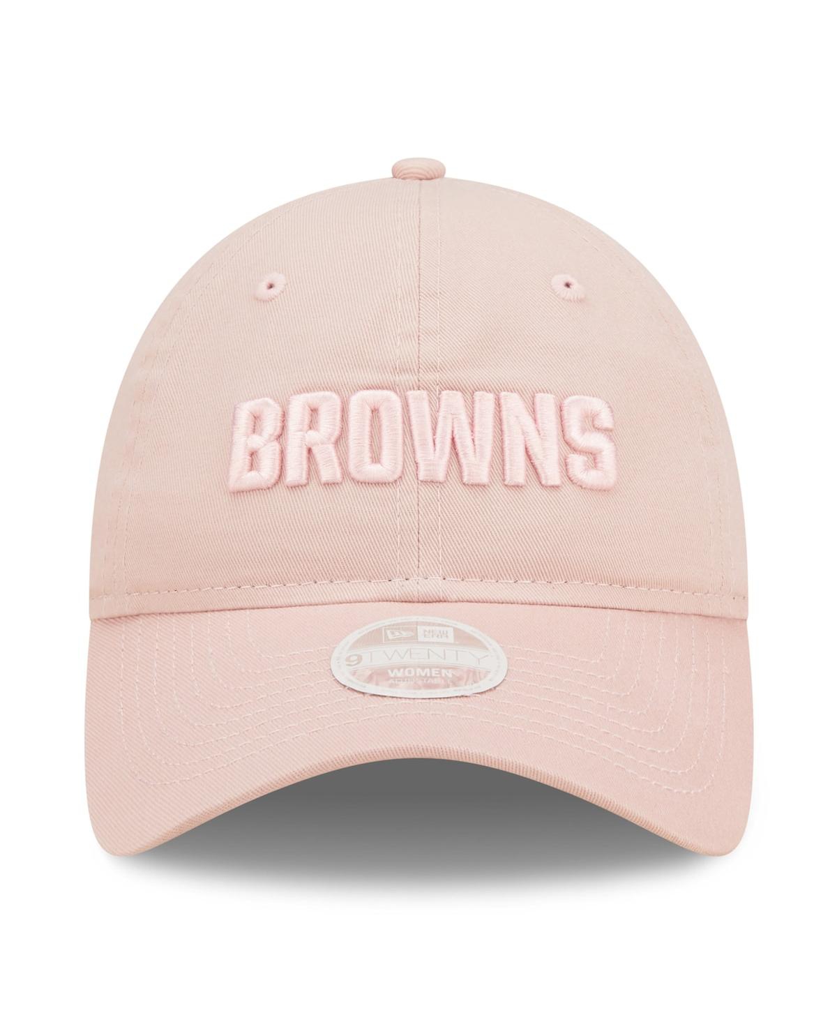 Shop New Era Women's  Pink Cleveland Browns Core Classic 2.0 Tonal 9twenty Adjustable Hat