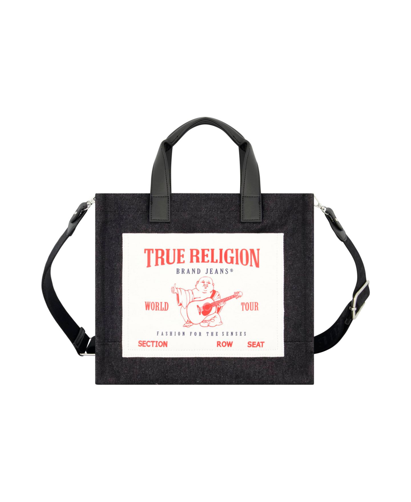 Женская сумка True Religion Medium Pocket, цвет: Чёрный — фото 1