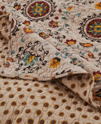 Andorra Cotton Reversible 5 Piece Quilt Set, Full/Queen