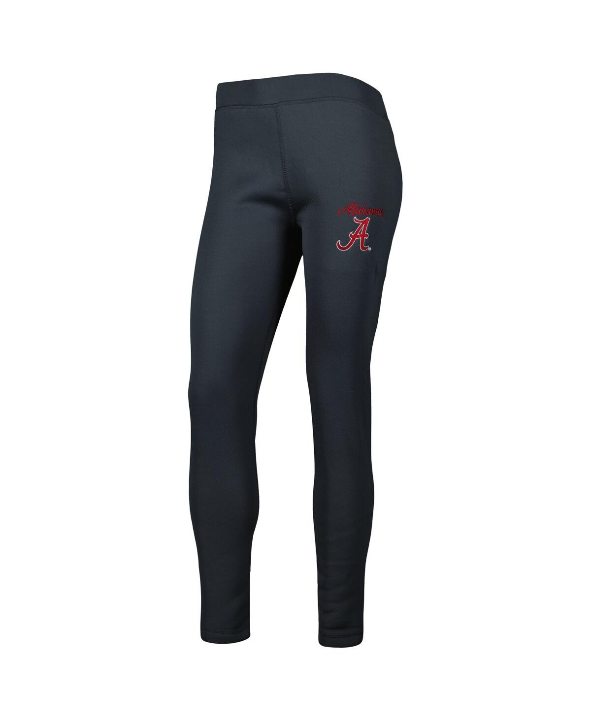 Concepts Sport Charcoal Alabama Crimson Tide Upbeat Sherpa Leggings In Charcoal