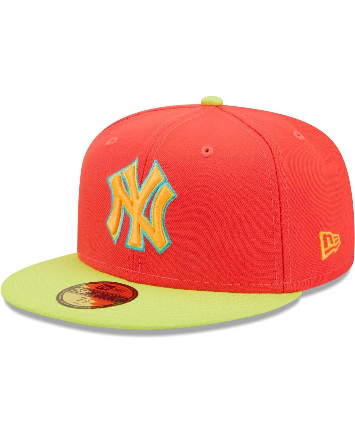 Men's New Era Neon Green New York Yankees Lava Highlighter Combo 59FIFTY Fitted Hat - Neon Green
