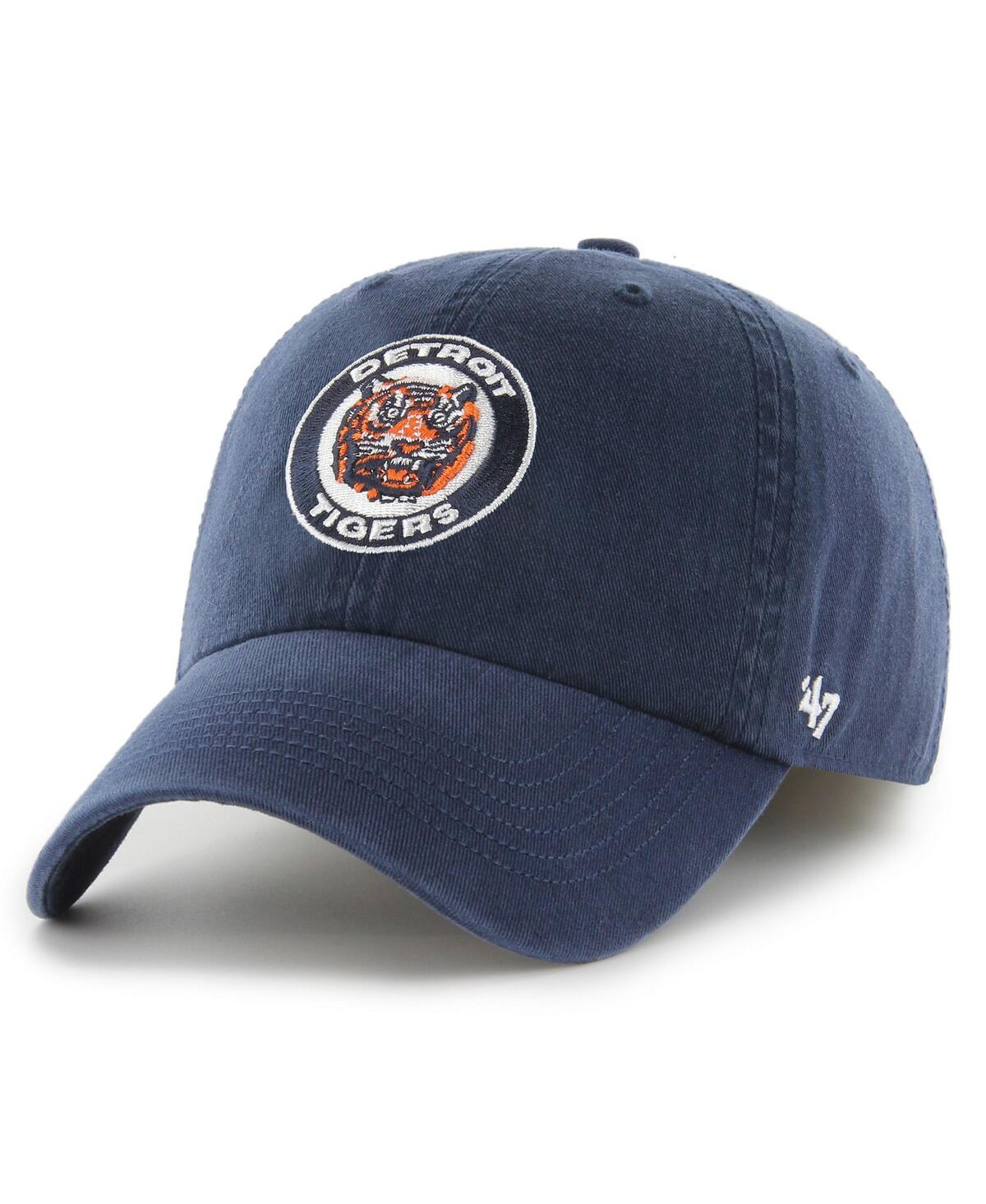 47 Brand Men's ' Navy Detroit Tigers Cooperstown Collection Franchise Fitted Hat