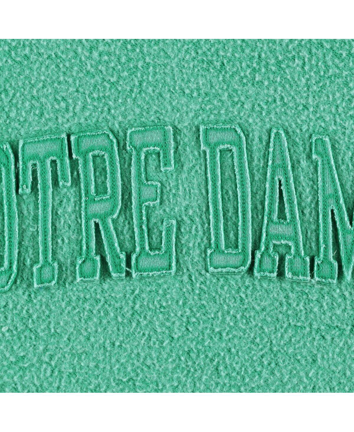 PRESSBOX WOMEN'S PRESSBOX GREEN NOTRE DAME FIGHTING IRISH PONCHOVILLE PULLOVER SWEATSHIRT 