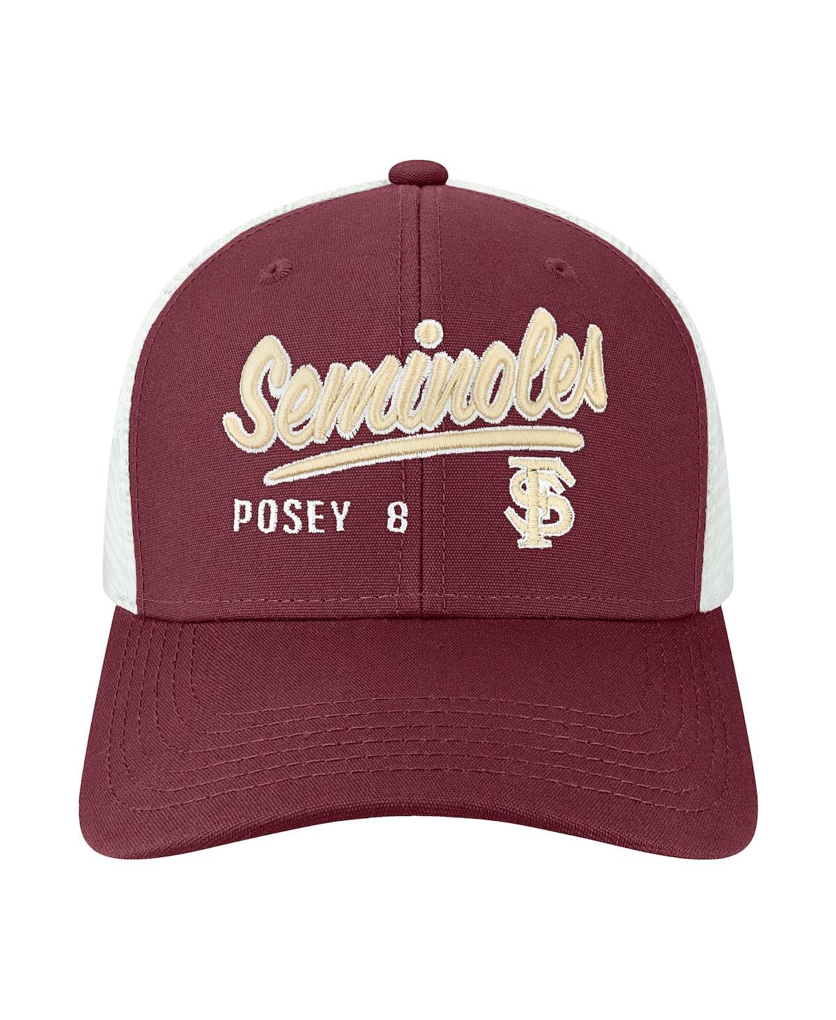 Shop Legacy Athletic Men's Buster Posey Garnet Florida State Seminoles Pro Trucker Snapback Hat