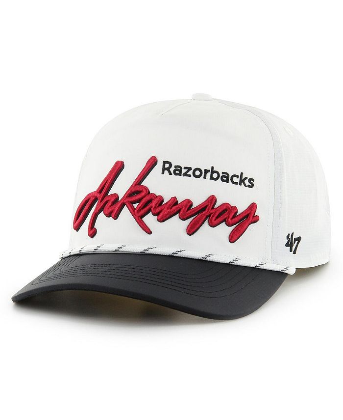 '47 Brand Men's White Arkansas Razorbacks Chamberlain Hitch Adjustable ...