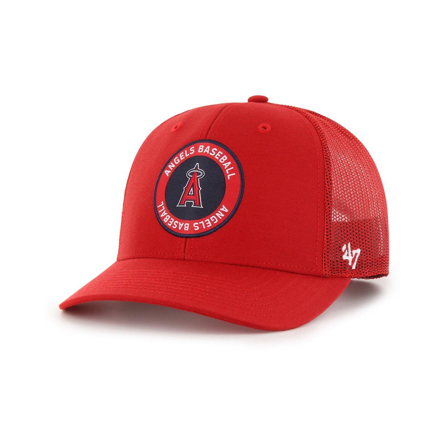 Men's Red Los Angeles Angels Unveil Trucker Adjustable Hat