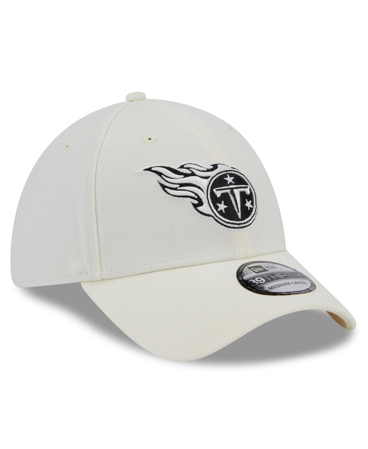 New Era Men's  Cream Tennessee Titans Chrome Collection 39thirty Flex Hat In Cream
