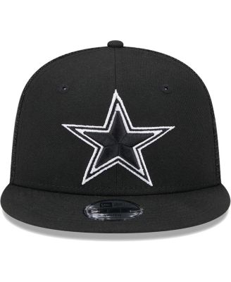 Big Boys and Girls Black Dallas Cowboys Main B-Dub 9FIFTY Trucker Adjustable Hat