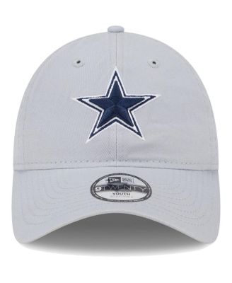Big Boys and Girls Gray Dallas Cowboys Main Core Classic 2.0 9TWENTY Adjustable Hat