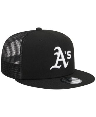 Men's Black Oakland Athletics Trucker 9FIFTY Snapback Hat