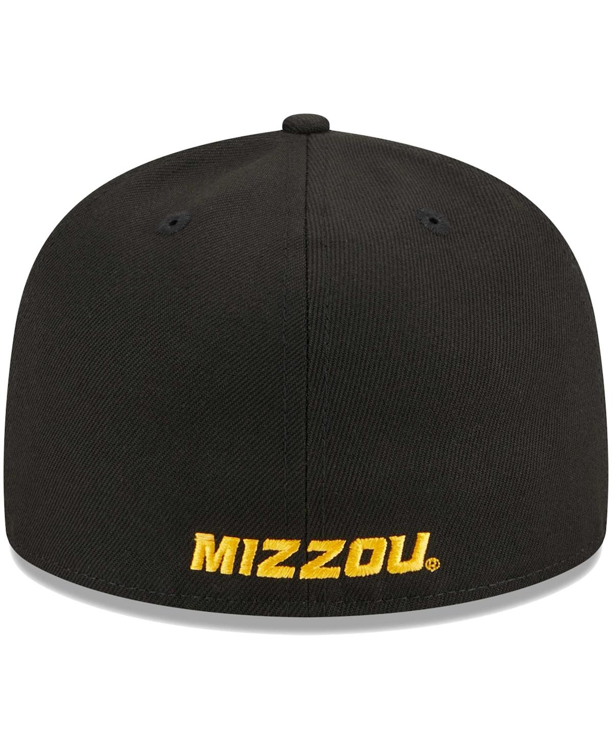 New Era Men's  Black Missouri Tigers Evergreen 59fifty Fitted Hat In Black
