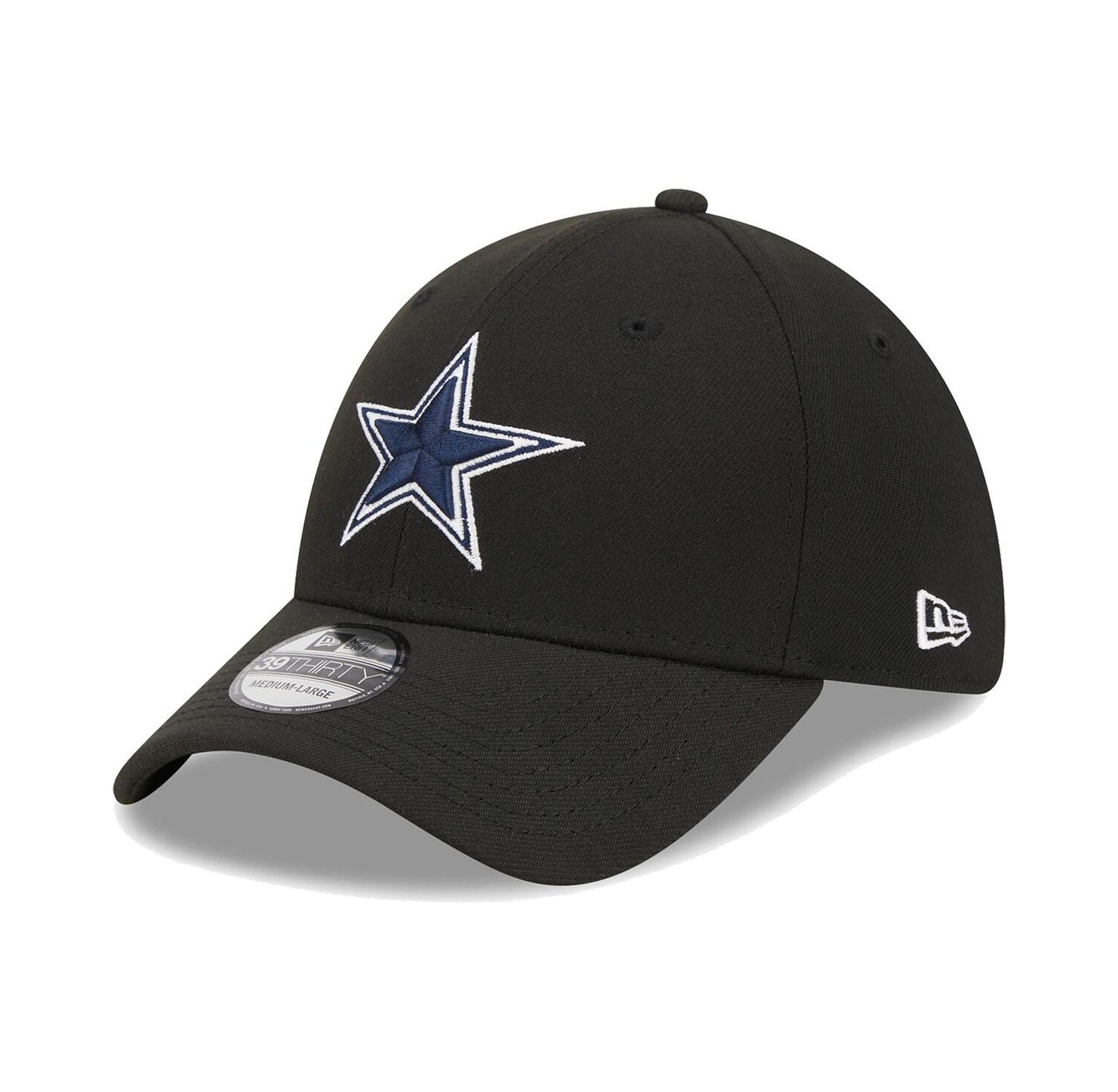 Men's Black Dallas Cowboys Main 39THIRTY Flex Hat