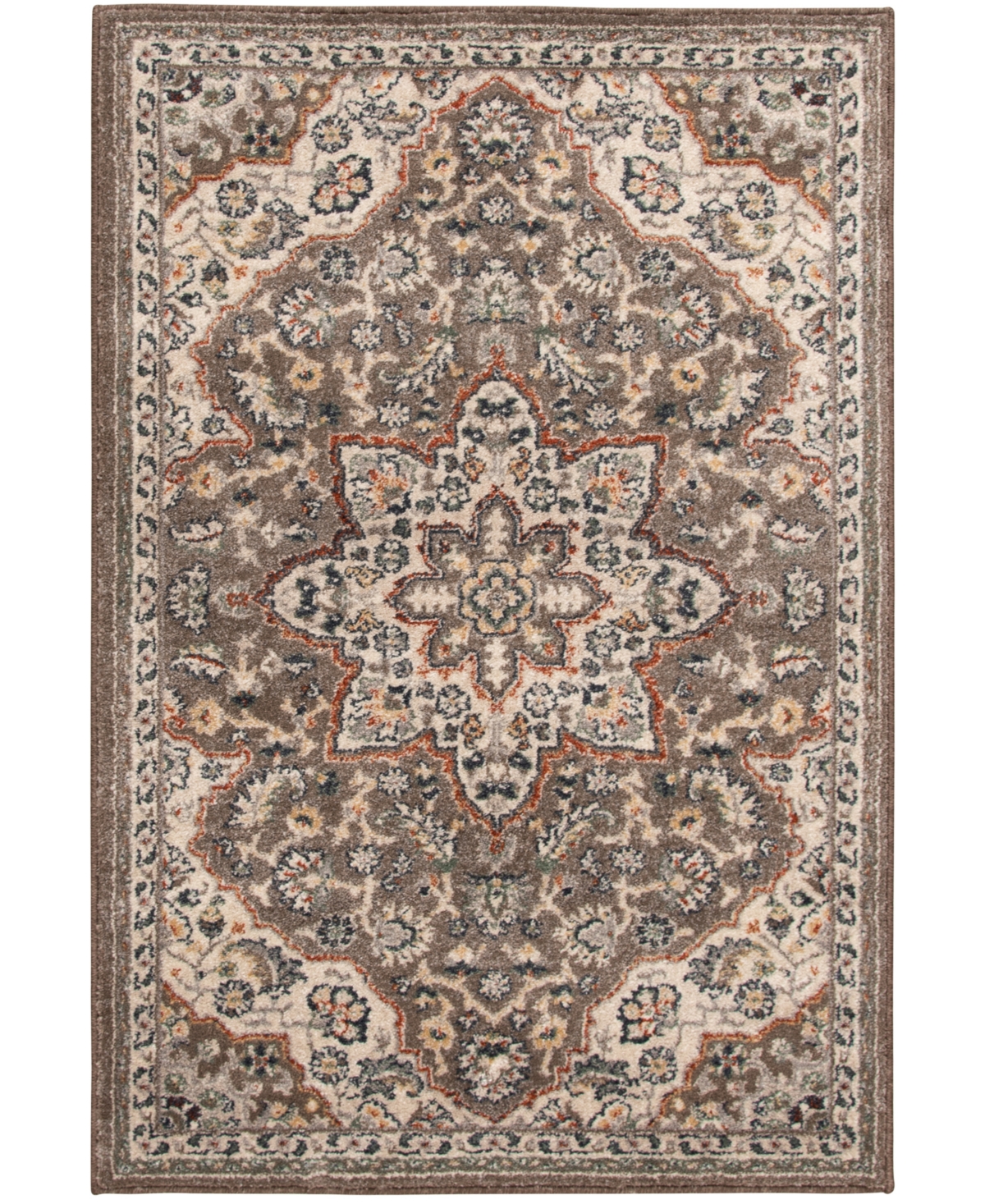 Km Home Poise Pse-7230 3'3" X 5' Area Rug In Coffee