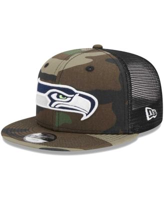 Big Boys and Girls Camo Seattle Seahawks Main Trucker 9FIFTY Snapback Hat