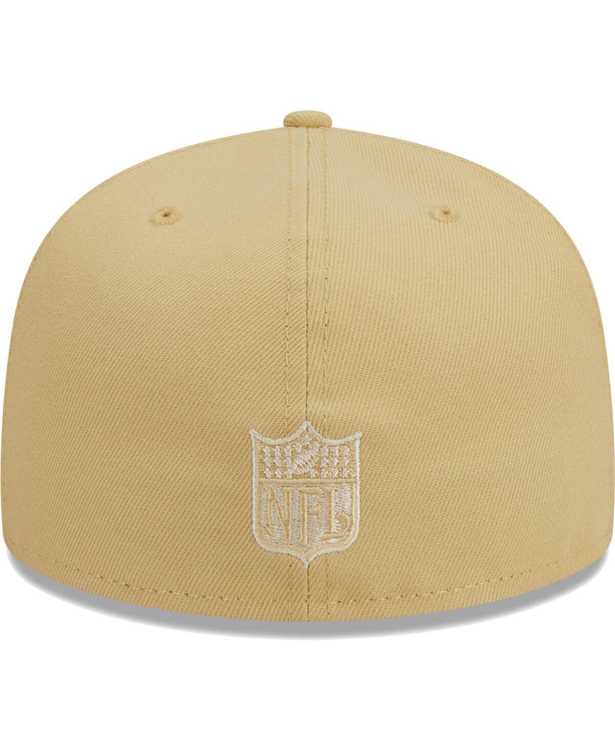 New Era Men's  Khaki Los Angeles Rams Raffia Front 59fifty Fitted Hat In Khaki