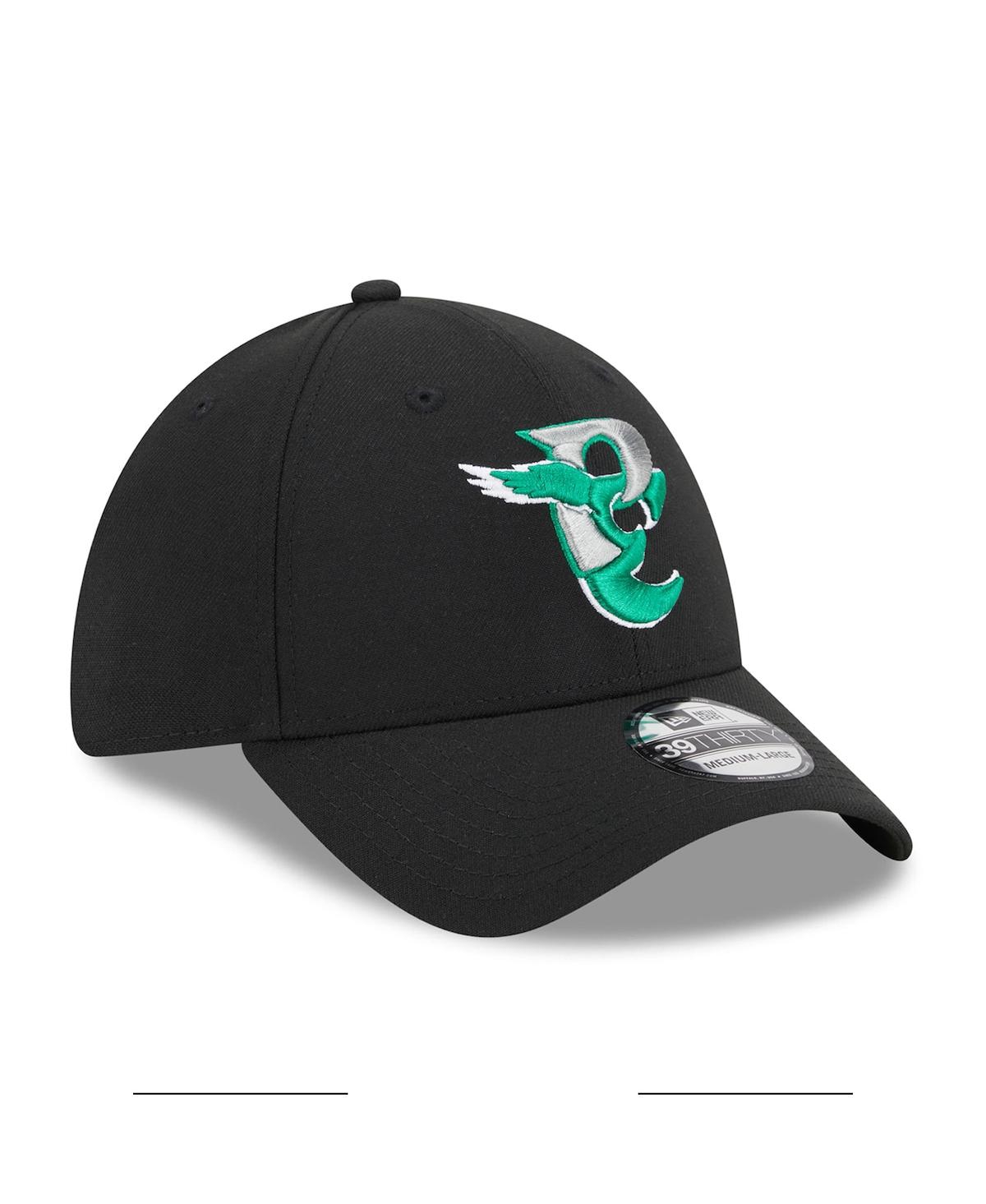 New Era Men's  Black Philadelphia Eagles City Originals 39thirty Flex Hat In Black