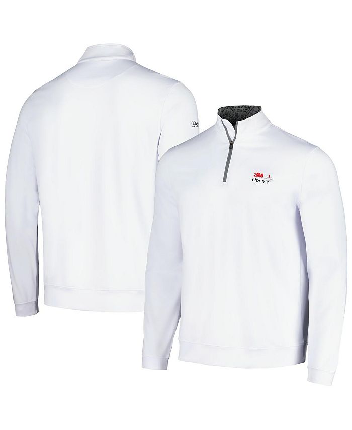 Barstool Golf Men's White 3M Open QuarterZip Top Macy's