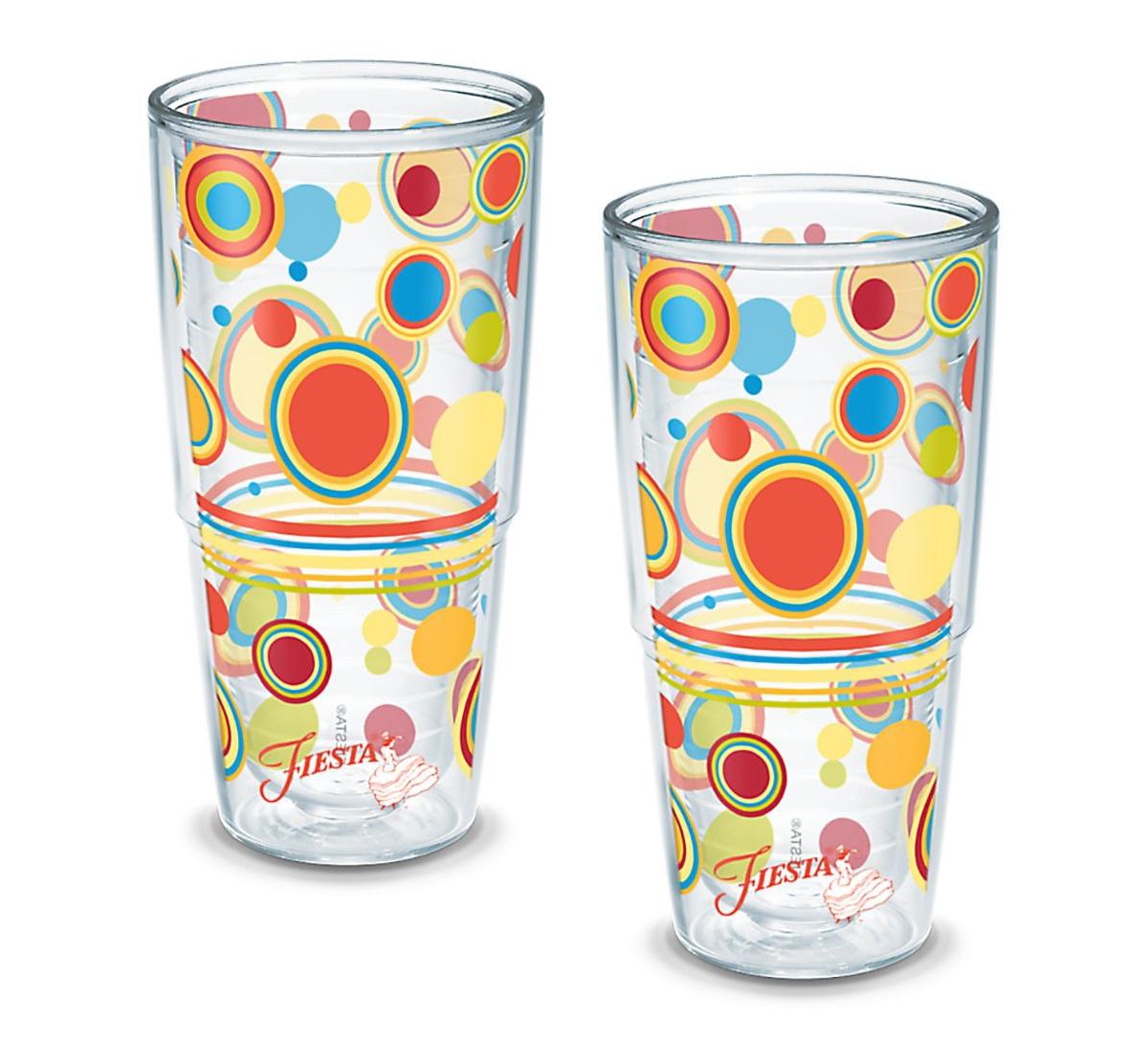 Tervis Tumbler Tervis Fiesta Poppy Dots Made In Usa Double Walled Insulated Tumbler Cup Keeps Drinks Cold & Hot, 24 In Open Miscellaneous