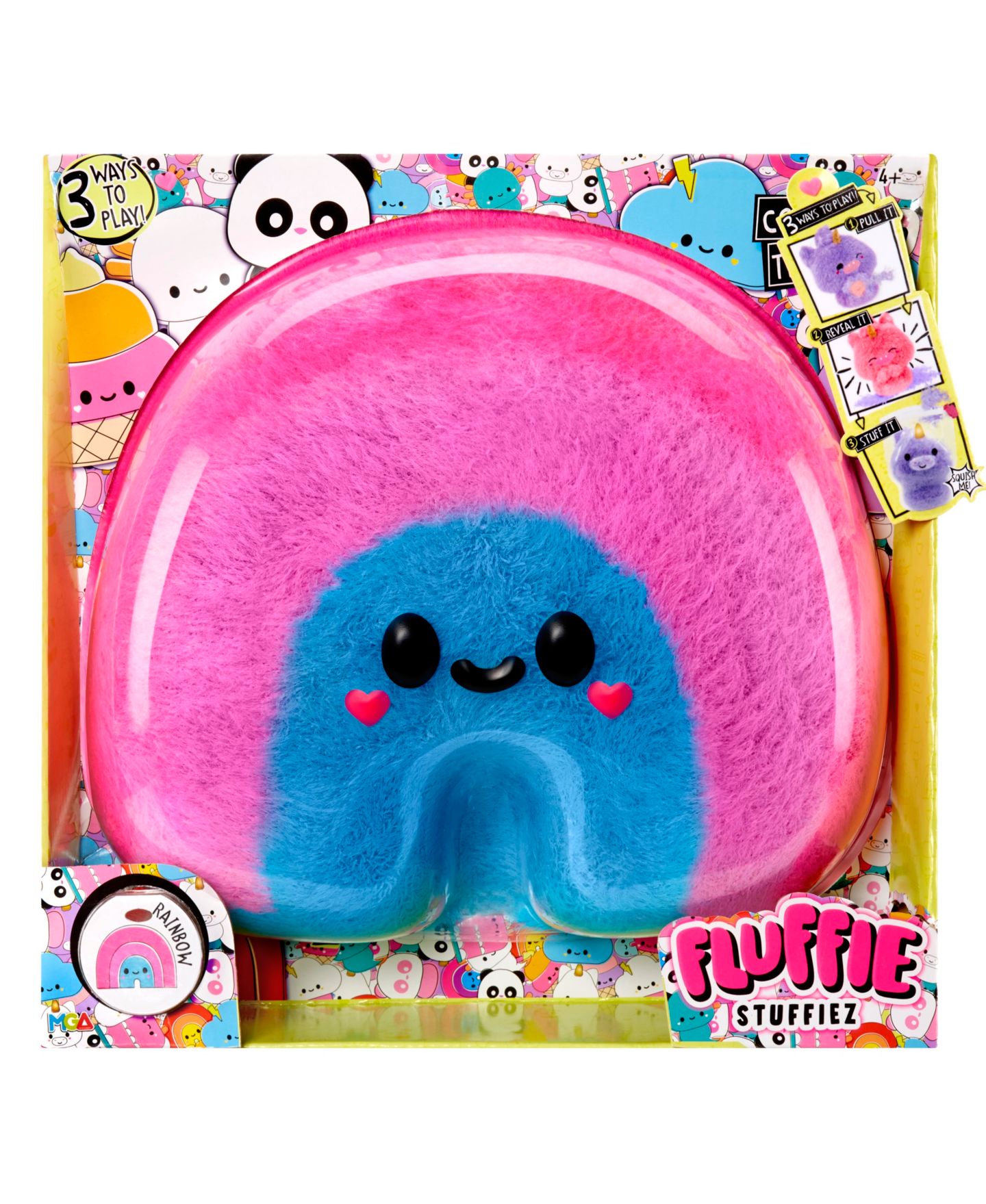 Детская мягкая игрушка Fluffie Stuffiez Large Plush - Rainbow — фото 6