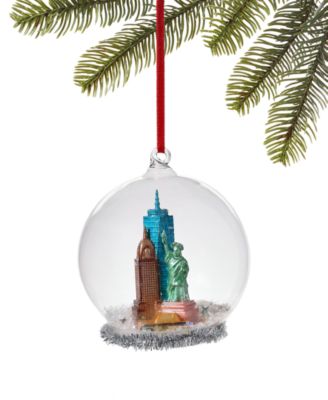 Macy's - NYC Landmark Snow-Globe Ornament