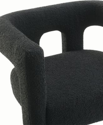 Mandy 28" Boucle Fabric Dining Chair