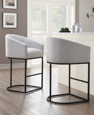 Jace 39.8" Polyester Upholstered Barstool