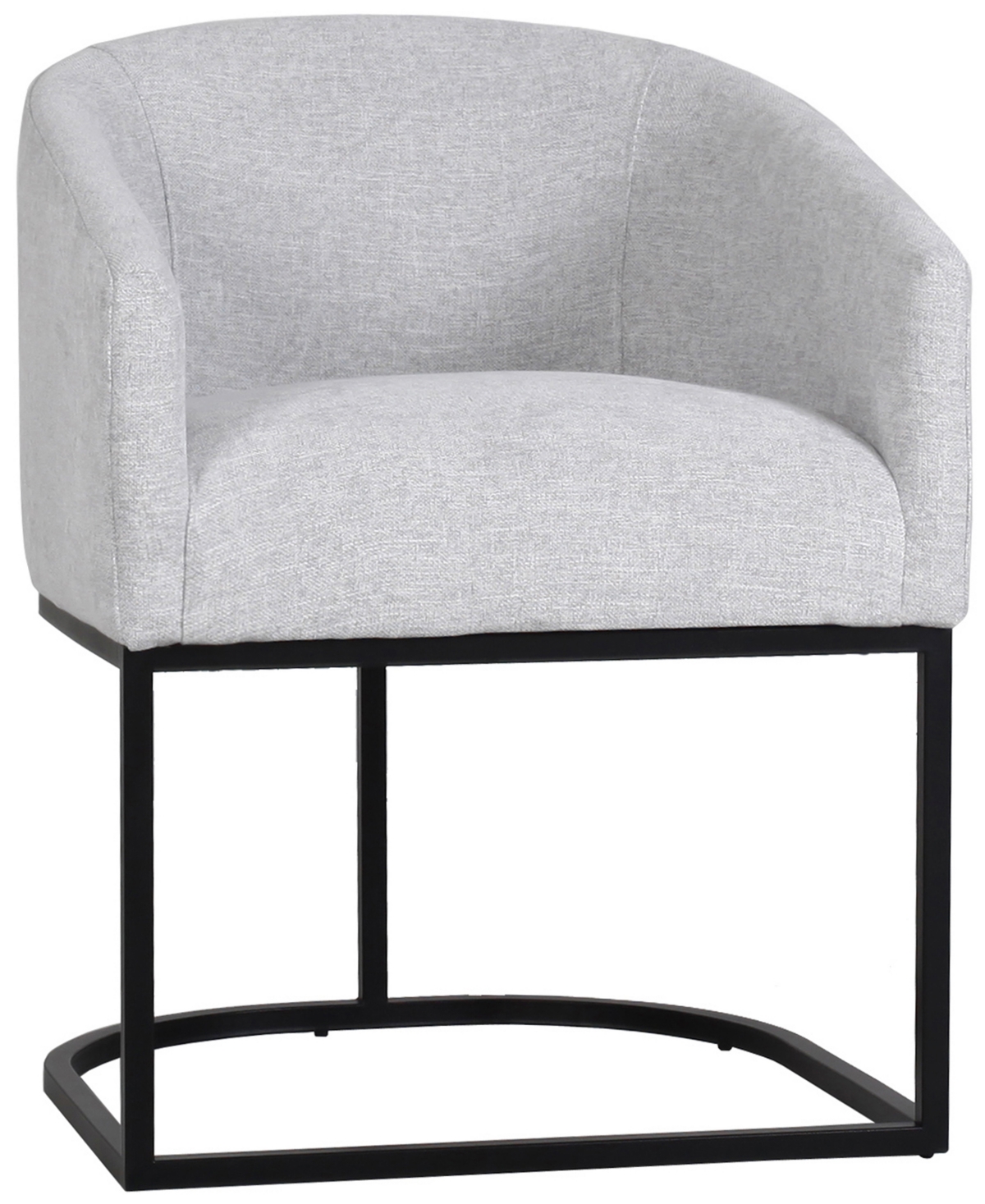Abbyson Living Jace 29.9" Polyester Upholstered Dining Chair In Light Gray