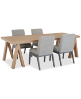 Closeout! Atwell 5pc Dining Set (Table + 4 Side Chairs)