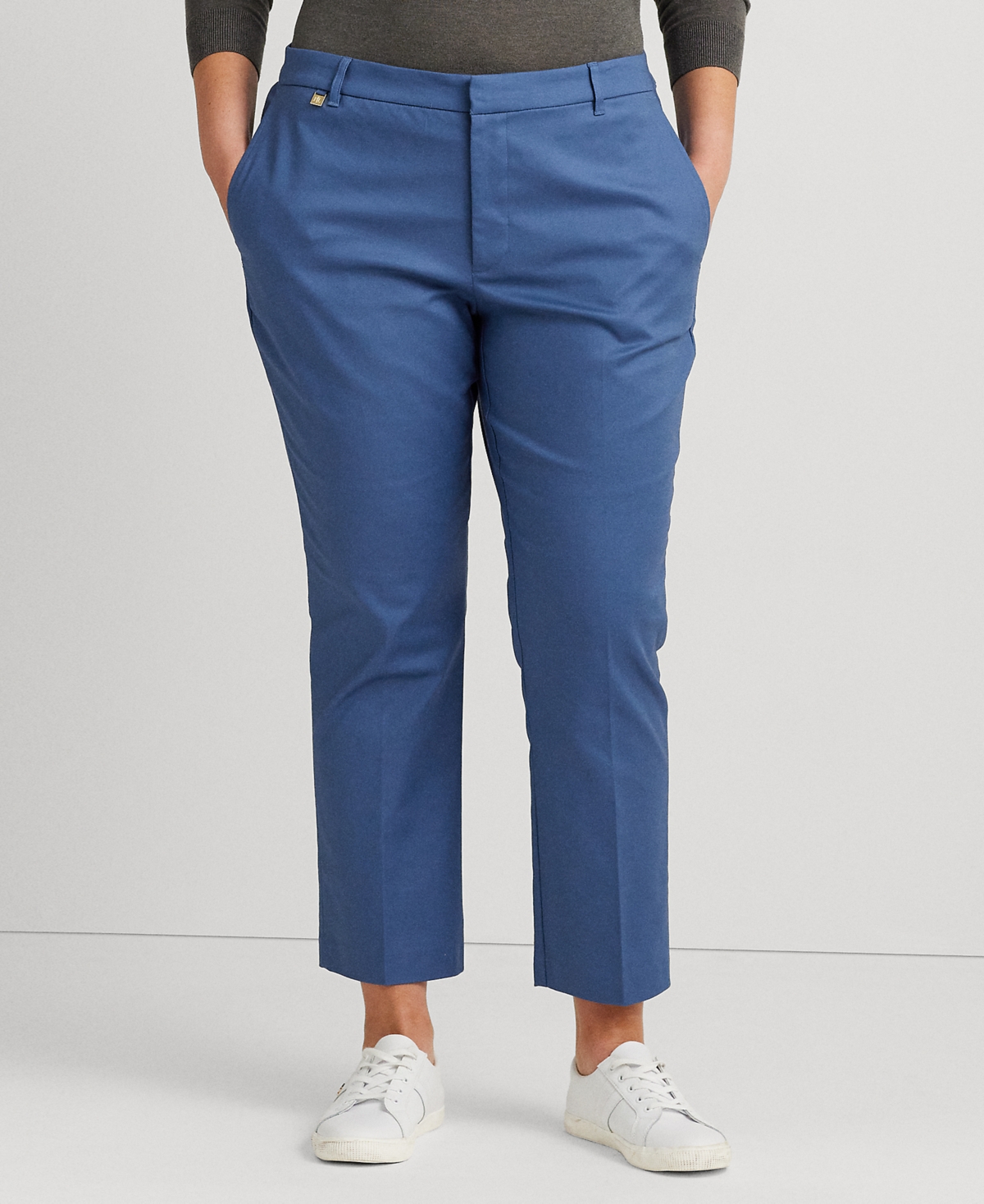 Ralph Lauren Stretch Jersey Wide-leg Pant In Frosted Lapis
