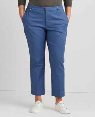 Lauren Ralph Lauren Plus Size Cropped Skinny Pants - Macy's