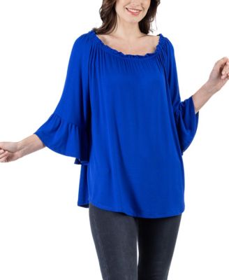 Women's Bell Sleeve Loose Fit Tunic Top