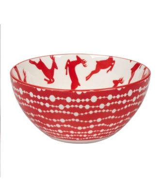 Peppermint Candy 13 oz All Purpose Bowls Set of 6, Service for 6